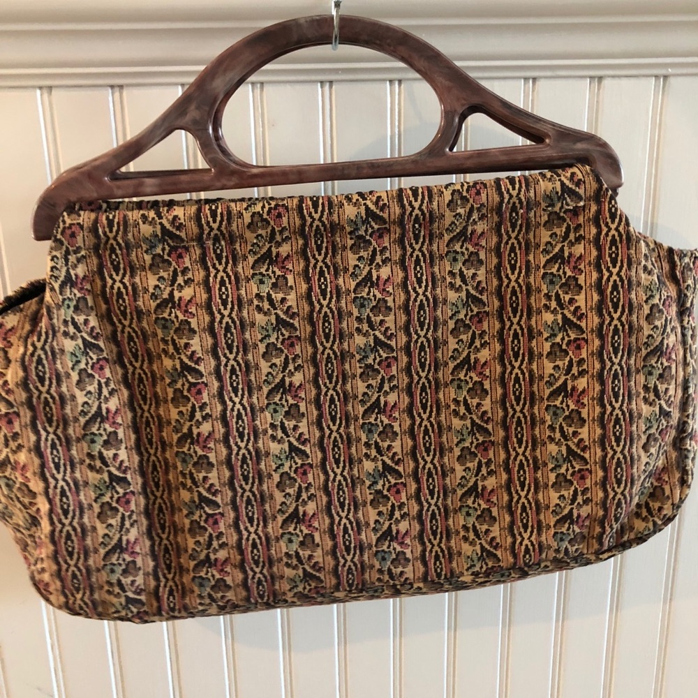Vintage boho Betsy Ross clutch